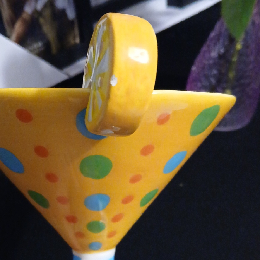 Twist The Night Away Tipsy-Tini Martini Glass with Lemon Wedge - Picture 5 of 8